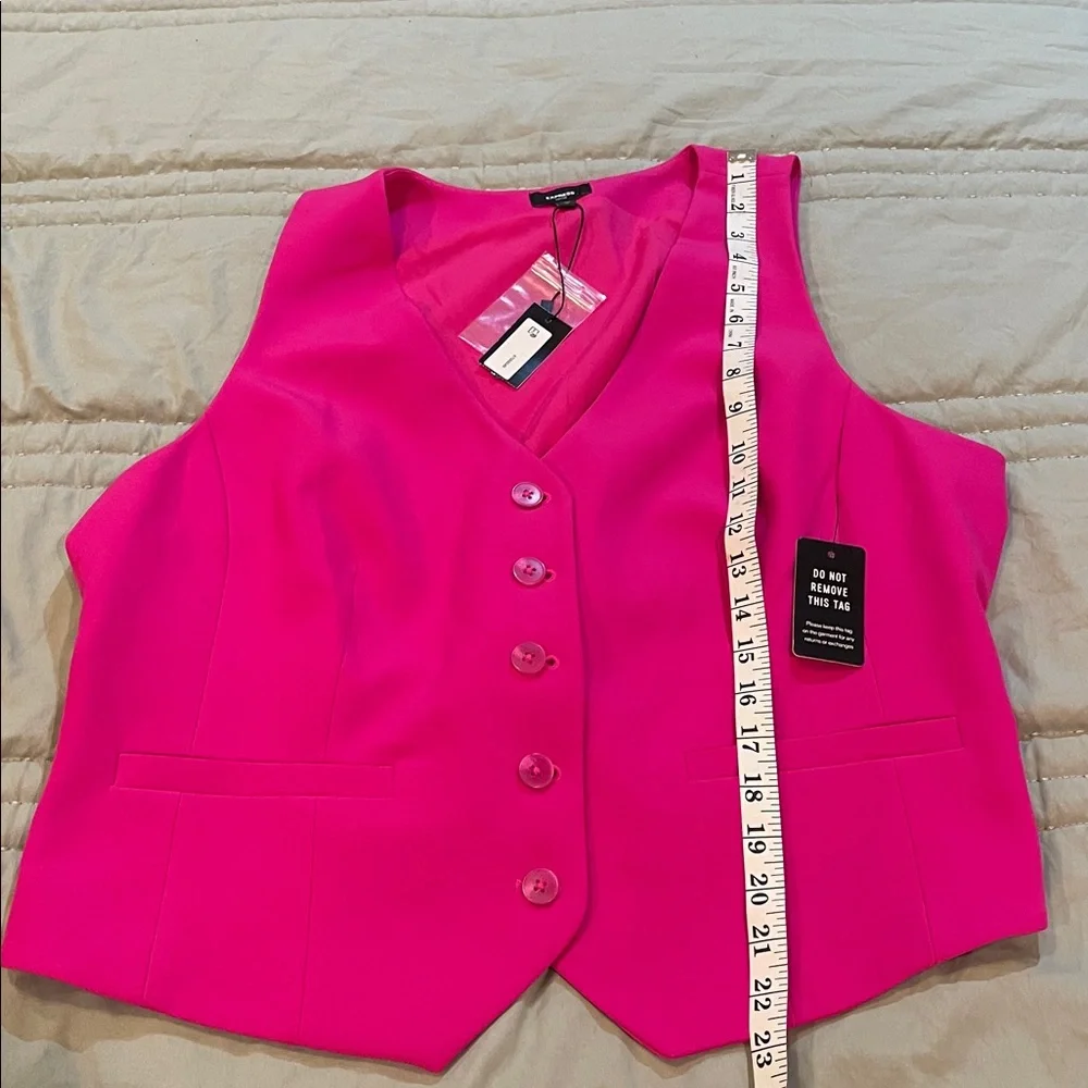 Express, hot pink vest, X-Large - Picture 4 of 5